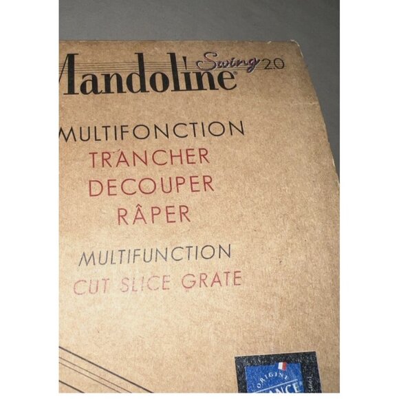 De Buyer Mandoline Swing 2.0 avec 3 râpes fonction poussoir/slider ergonomique F - Picture 7 of 9